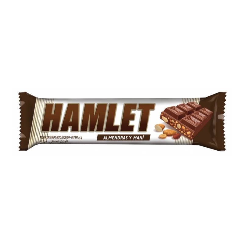 Choc.hamlet Almendra/Mani.x45G