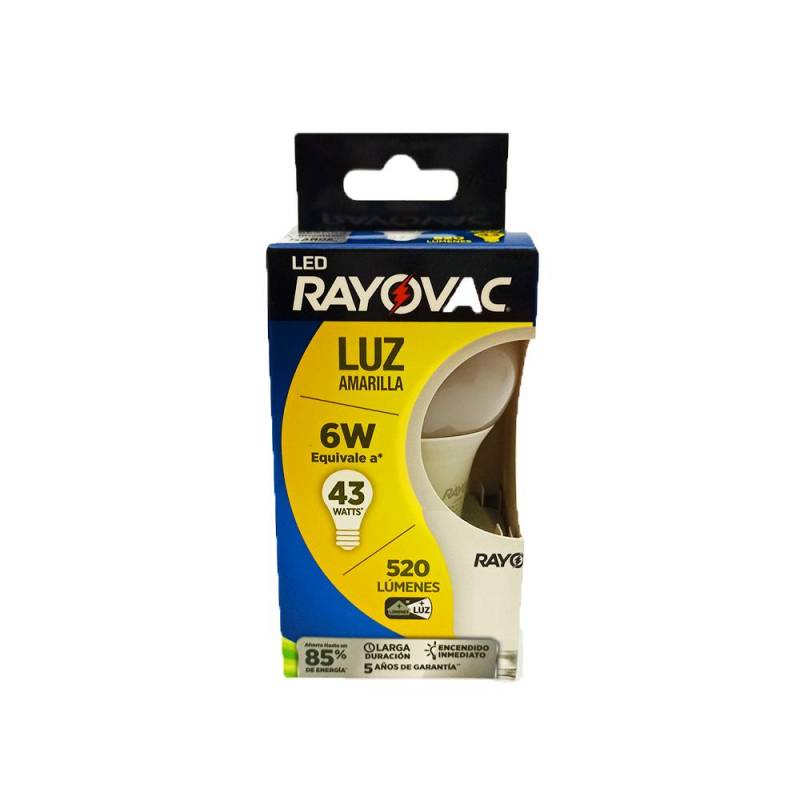 Lam.rayovac 6W Calida (41W) Dicroica