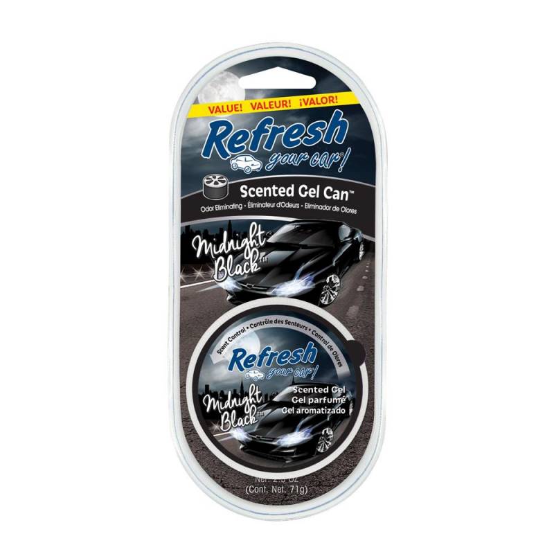 Refresh Your Car Gel Midnight Black Elim.olores