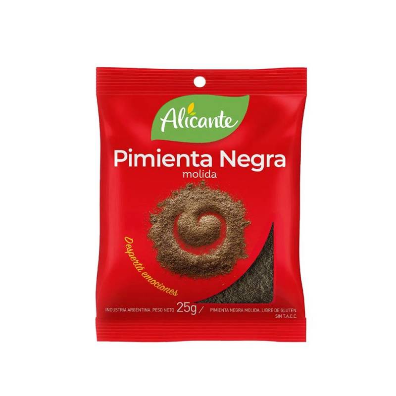 Alicante Pimienta Negra Molida X25G