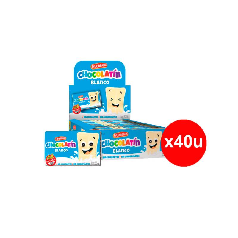 Choc.georgalo Bco.40Ux8G