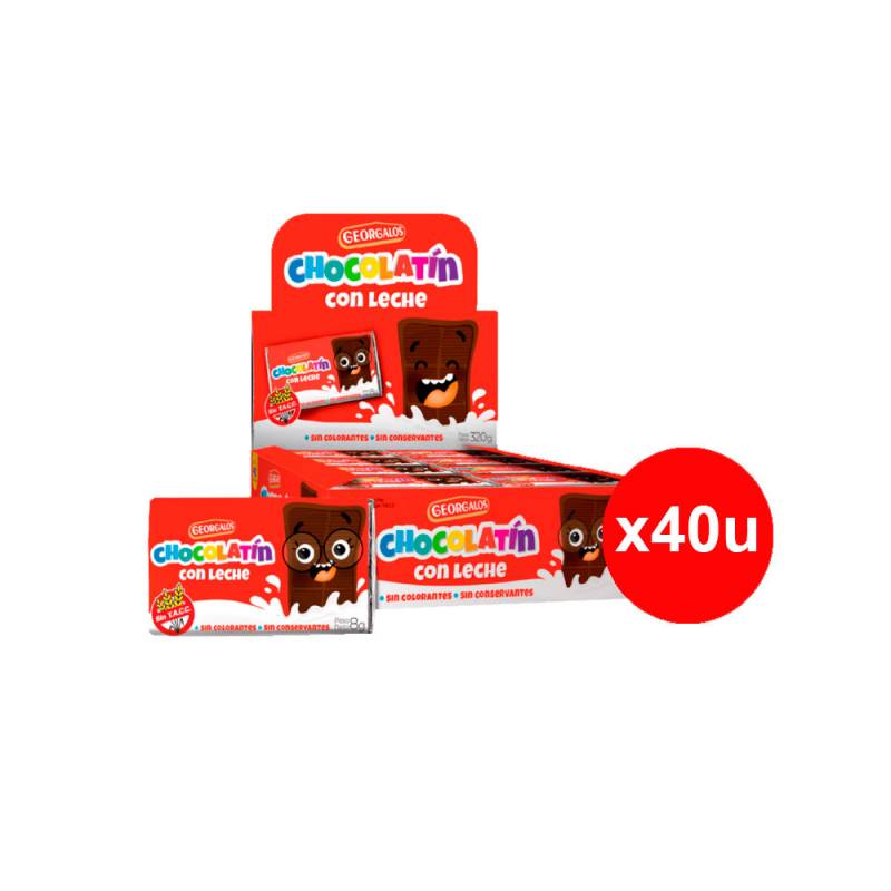 Choc.georgalo C/Leche.40Ux8G