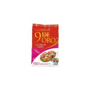 9 De Oro Cookies C/chips Coloresx120g